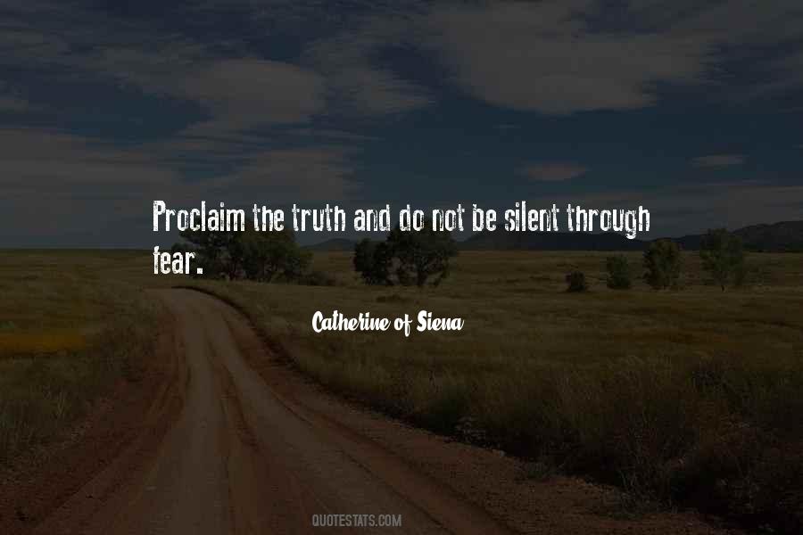 Fear Of Telling The Truth Quotes #1764403