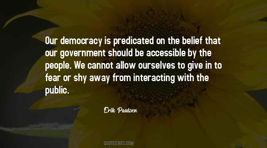 Fear The Government Quotes #1784012