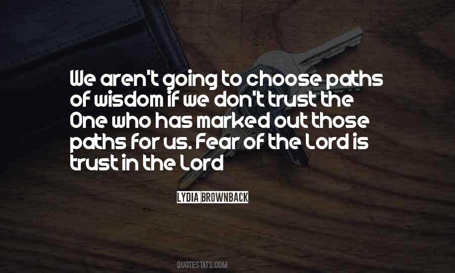 Fear The Lord Quotes #125125