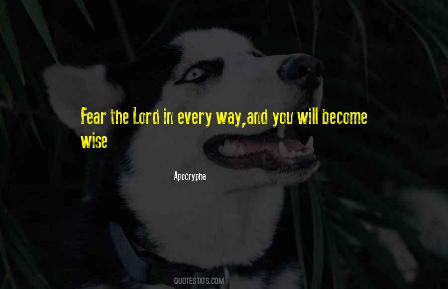 Fear The Lord Quotes #1530496