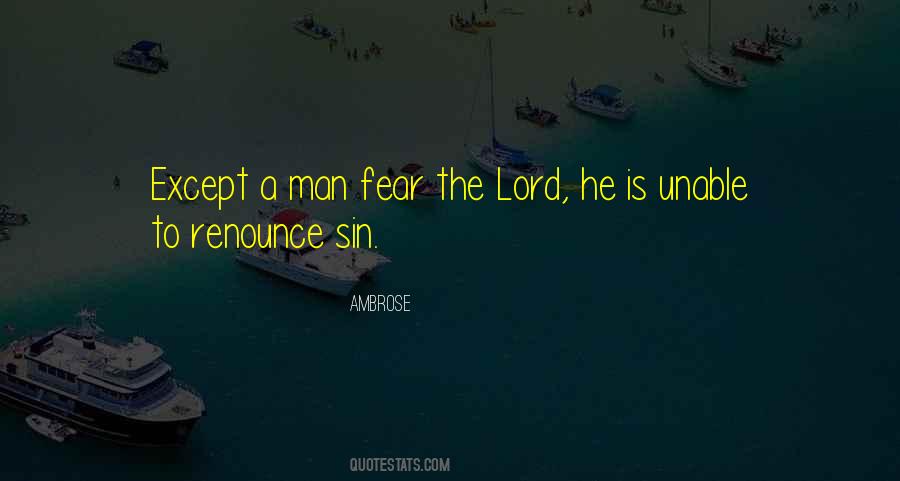Fear The Lord Quotes #213654