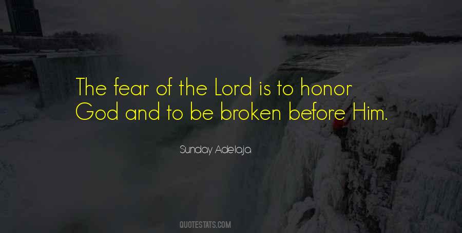 Fear The Lord Quotes #543396