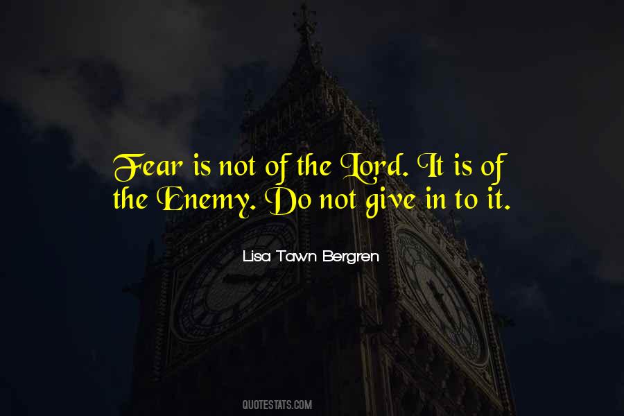 Fear The Lord Quotes #628324