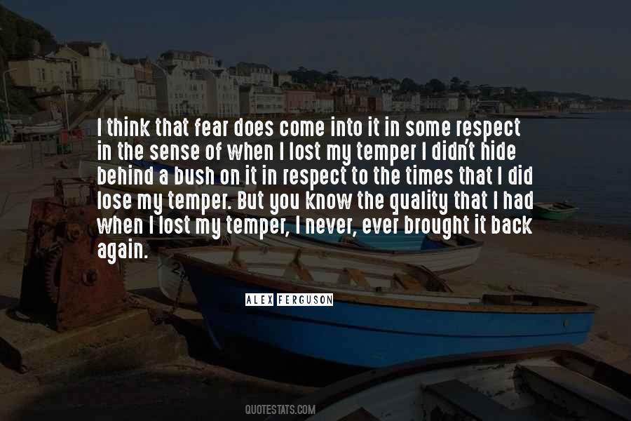Fear To Lose Quotes #900782