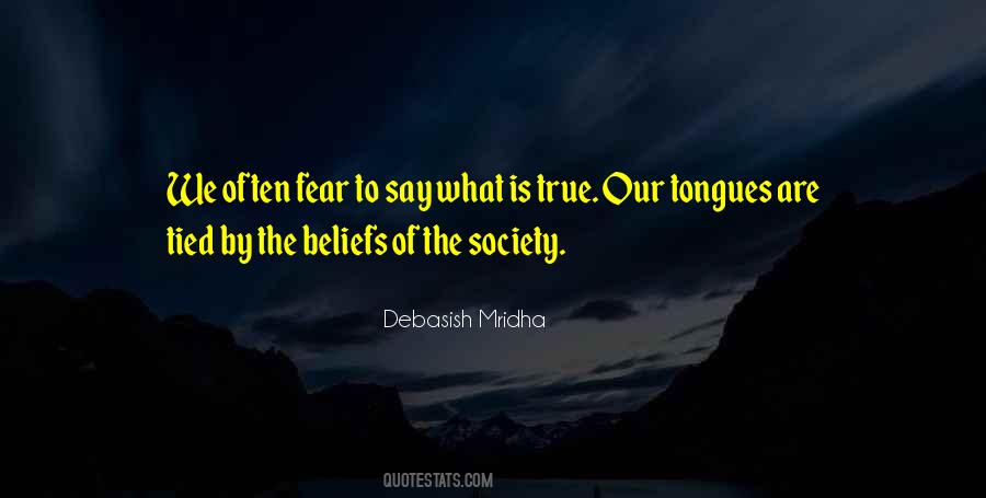 Fear To Speak Quotes #1002360