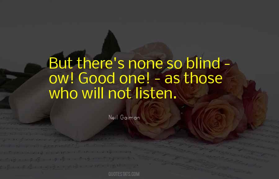 So Blind Quotes #1098937