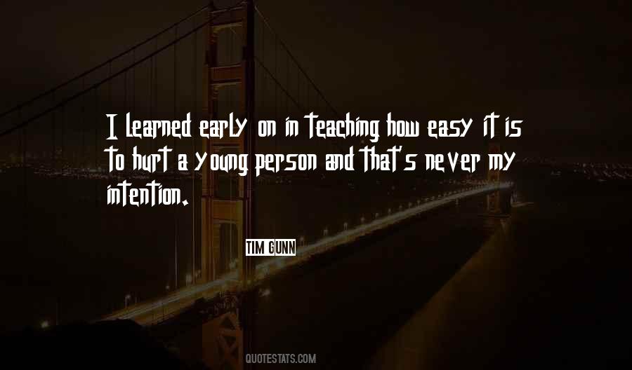 Intention To Hurt Quotes #1861095