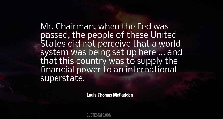 Fed Chairman Quotes #850215