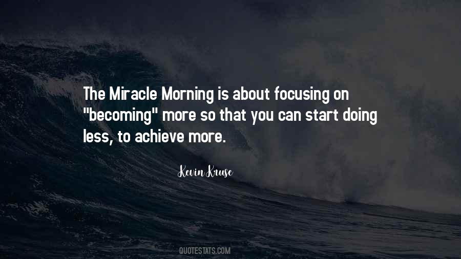 The Miracle Morning Quotes #751815