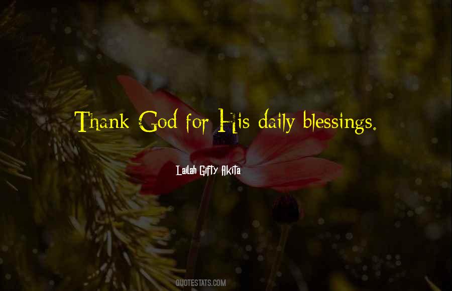 Thank God For His Blessings Quotes #312271