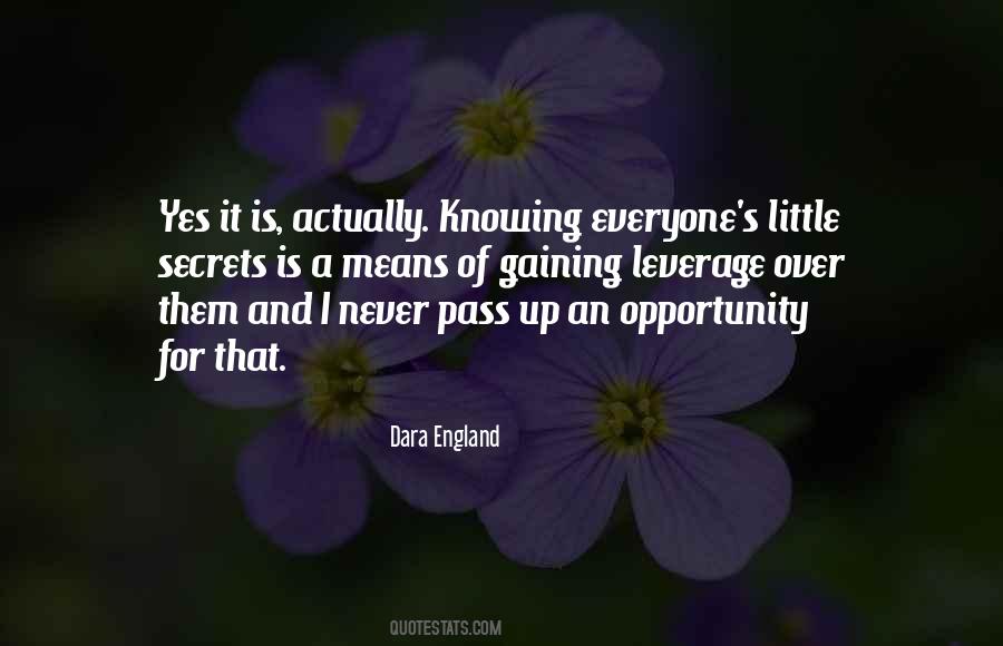 Opportunity Pass You By Quotes #273518