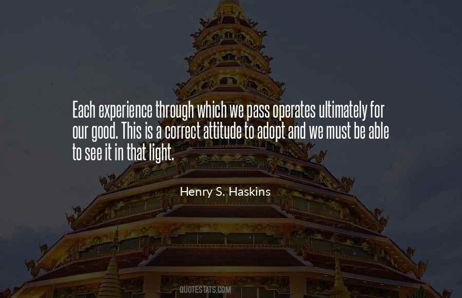 Each Experience Quotes #1125532