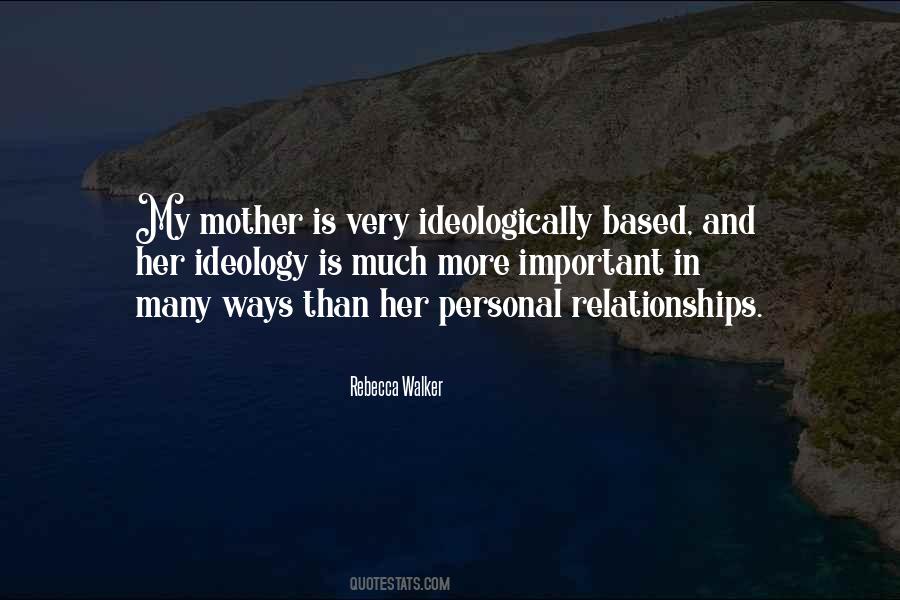 Mother Important Quotes #608051