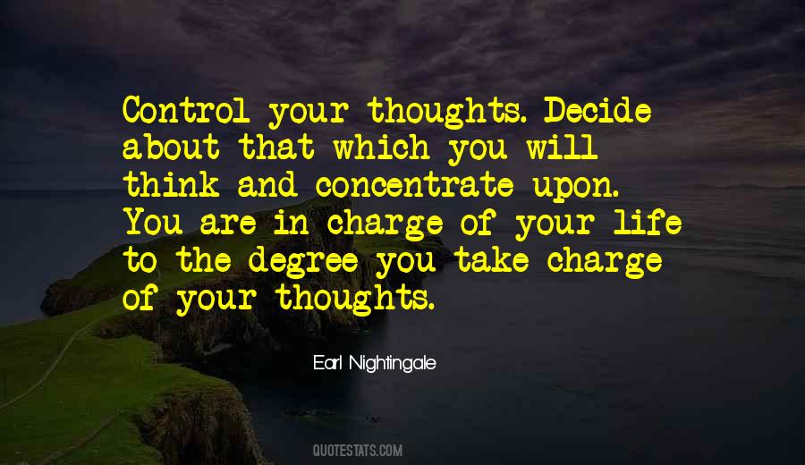 Take Control Of Your Thoughts Quotes #1541847