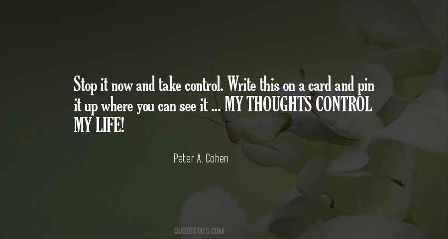 Take Control Of Your Thoughts Quotes #292720