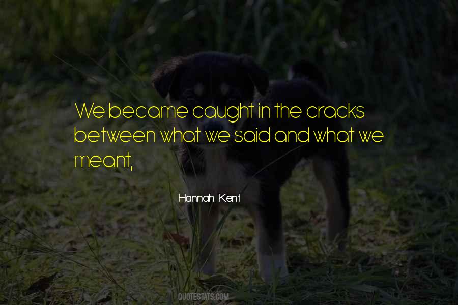 Between What Is Said And Not Meant Quotes #1576795