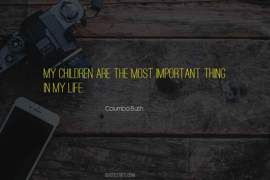 The Most Important Thing In My Life Quotes #706598