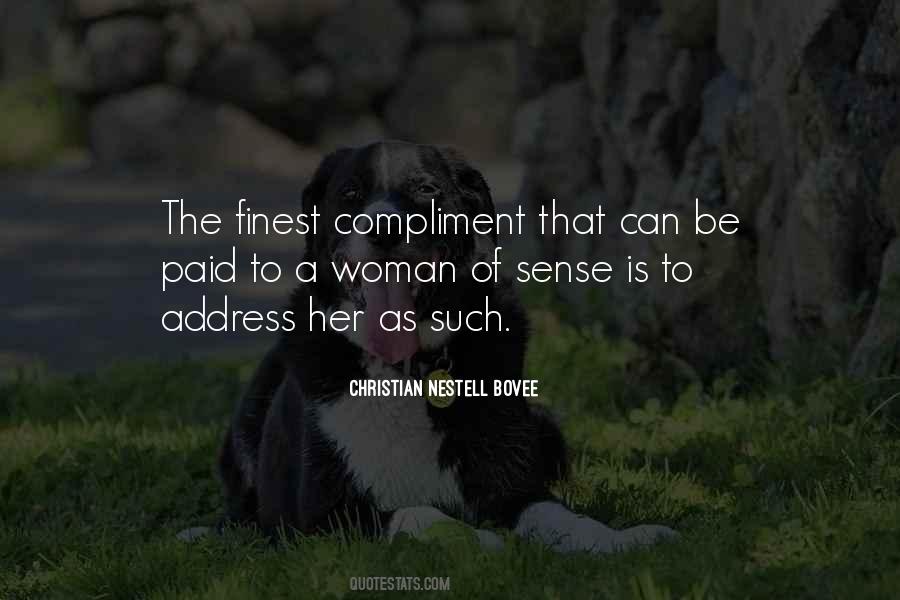 Woman Compliment Quotes #1645757