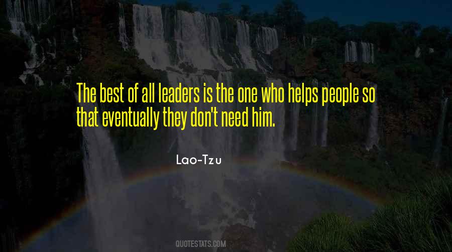 Need Leadership Quotes #216547