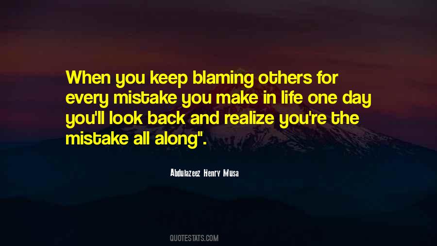 Look Back And Realize Quotes #1337098