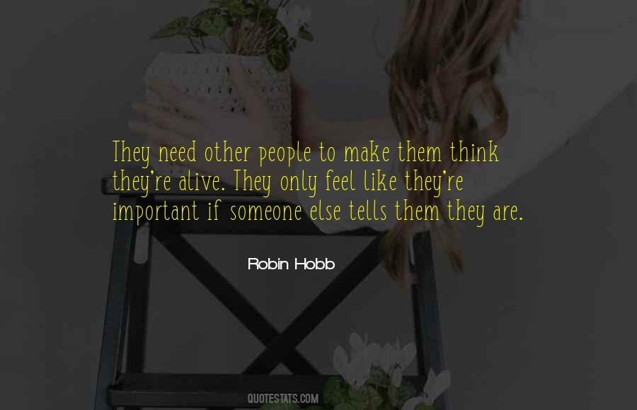 Make People Feel Important Quotes #644300