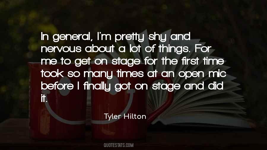 Shy At First Quotes #1073134
