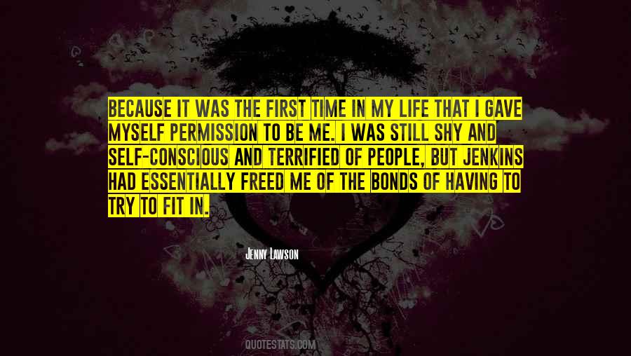 Shy At First Quotes #1316039
