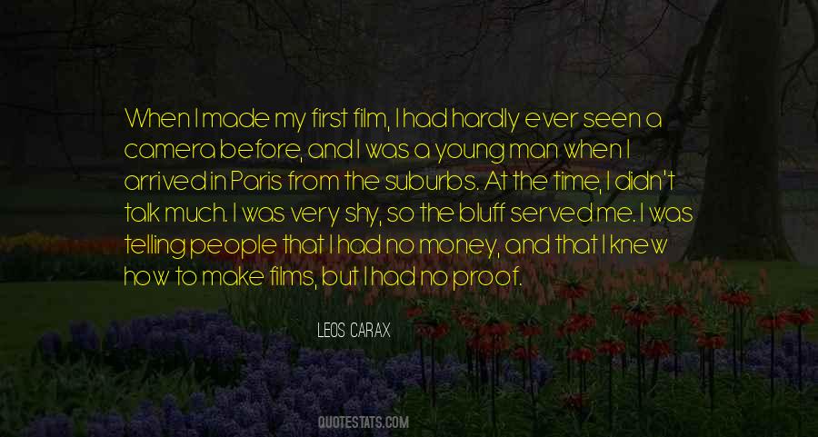 Shy At First Quotes #854963