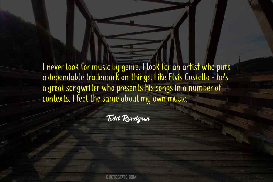 Feel About Music Quotes #1209332