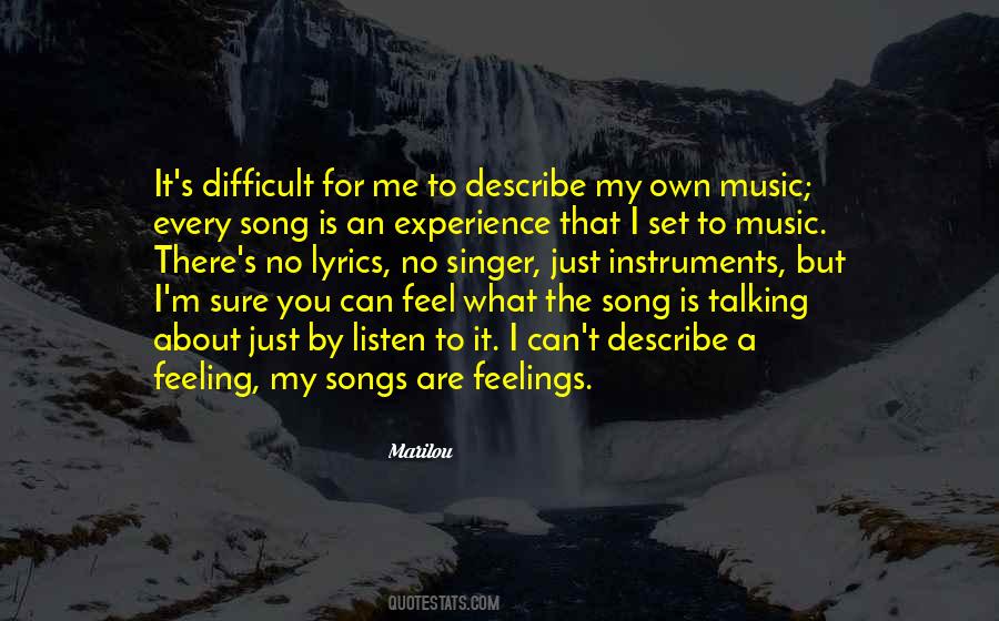 Feel About Music Quotes #749058