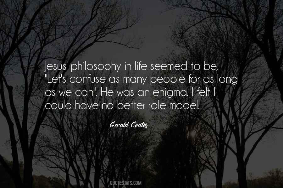 Jesus Philosophy Quotes #1693968
