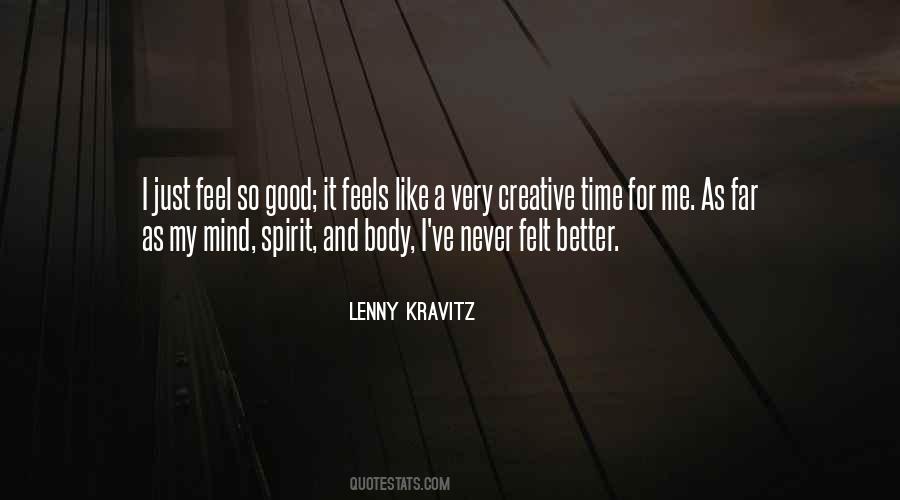 Feel Good Body Quotes #903587