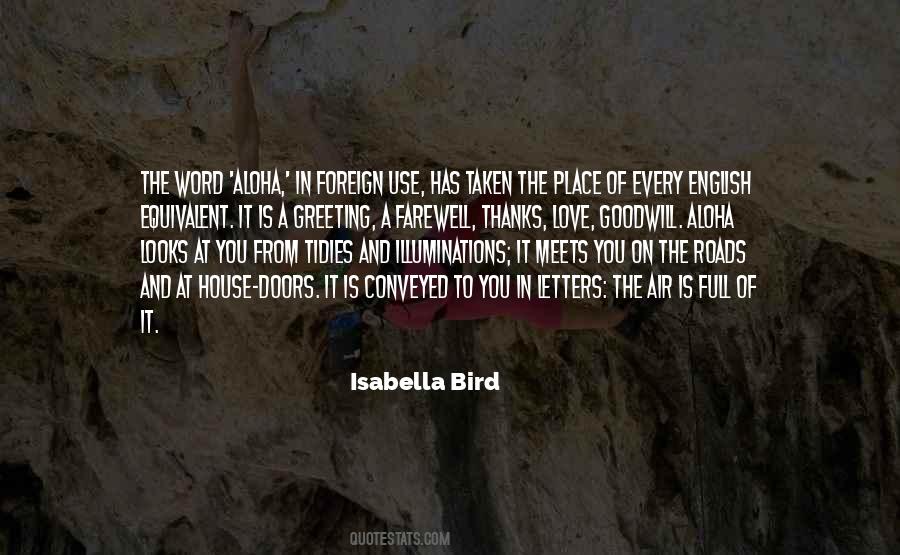 Word Of Thanks Quotes #491171