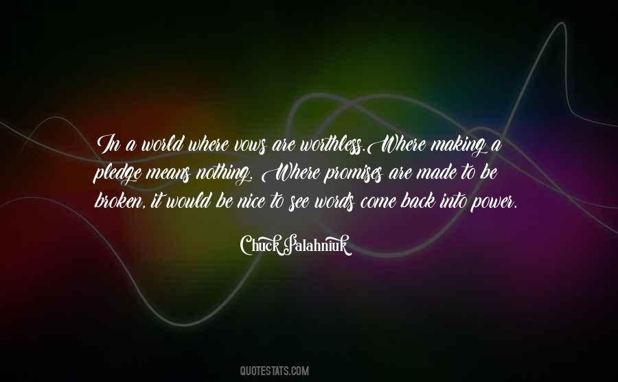 Quotes About Not Making Promises #172914