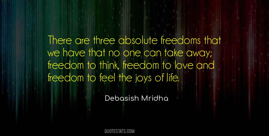 Feel The Freedom Quotes #154064