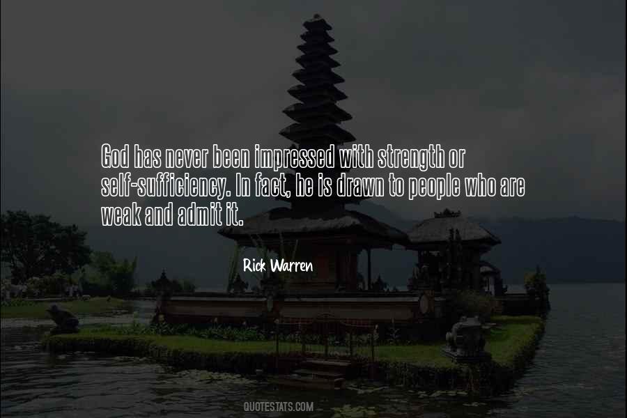 Weak And Strength Quotes #1375180