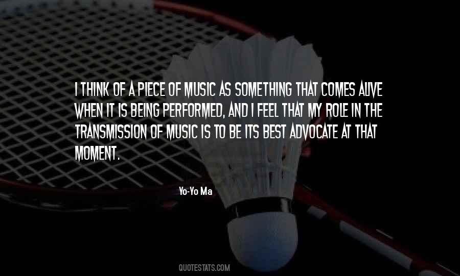 Feel The Music Quotes #17200