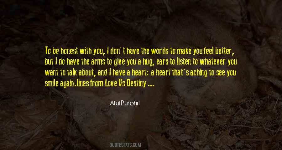 Feel With The Heart Quotes #112509