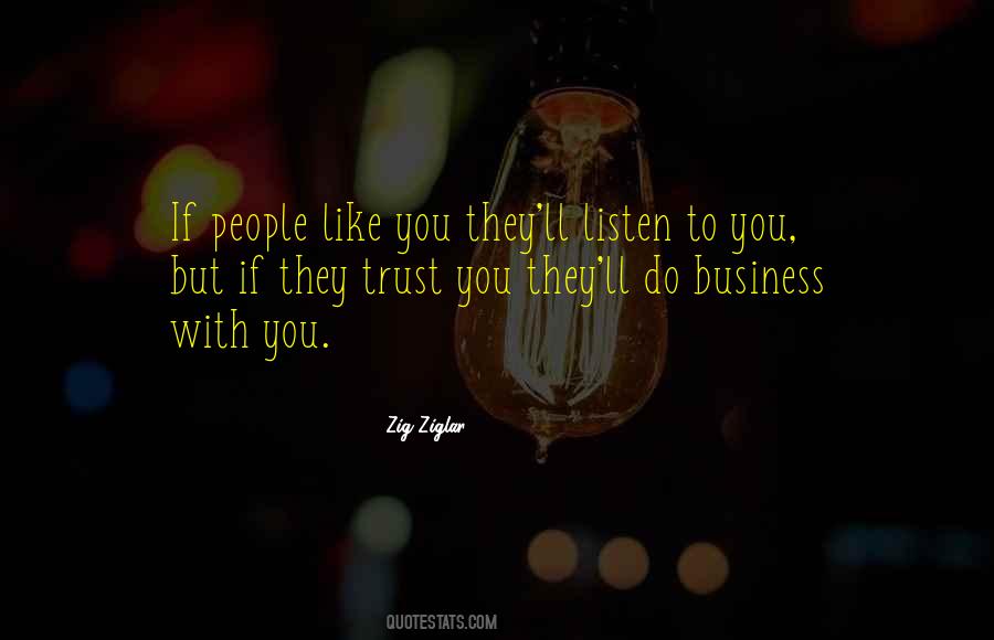 Business Trust Quotes #1295852