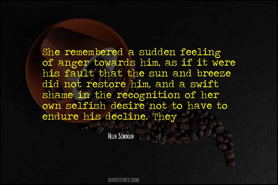 Feeling Anger Quotes #1732346