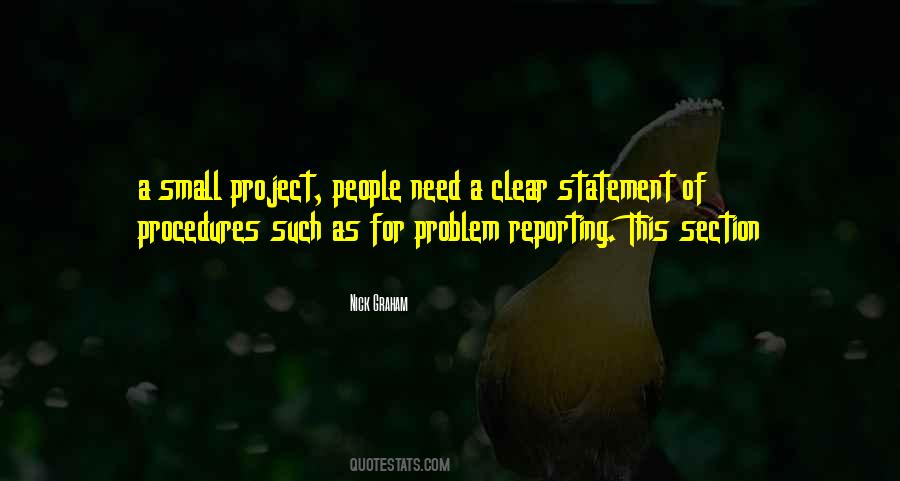 Statement Of The Problem Quotes #1209826