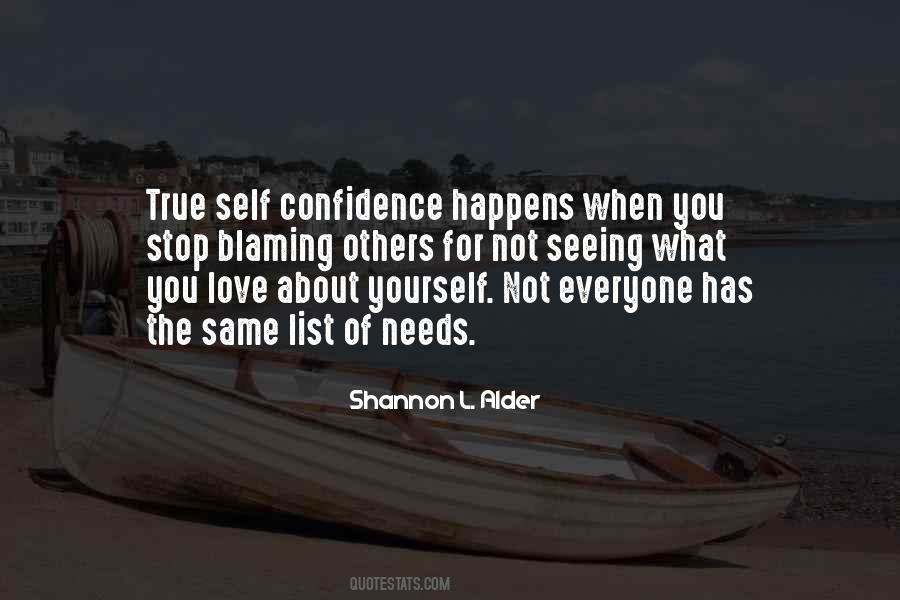 Self Confidence Love Quotes #1156115