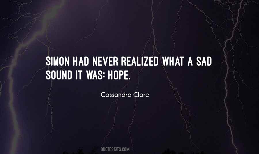 Hope Sad Quotes #450336