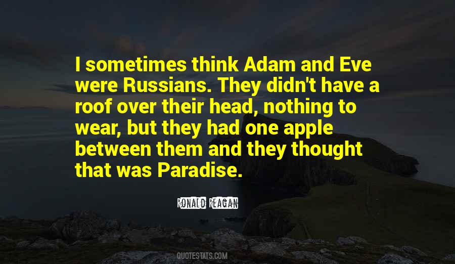 Adam And Eve Apple Quotes #1038553