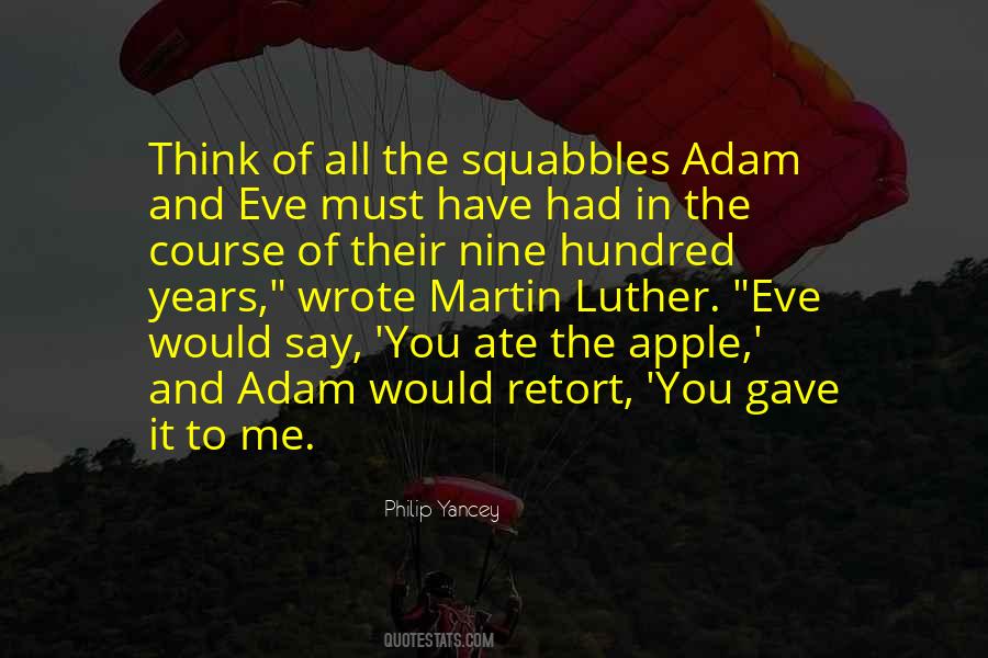 Adam And Eve Apple Quotes #1217799