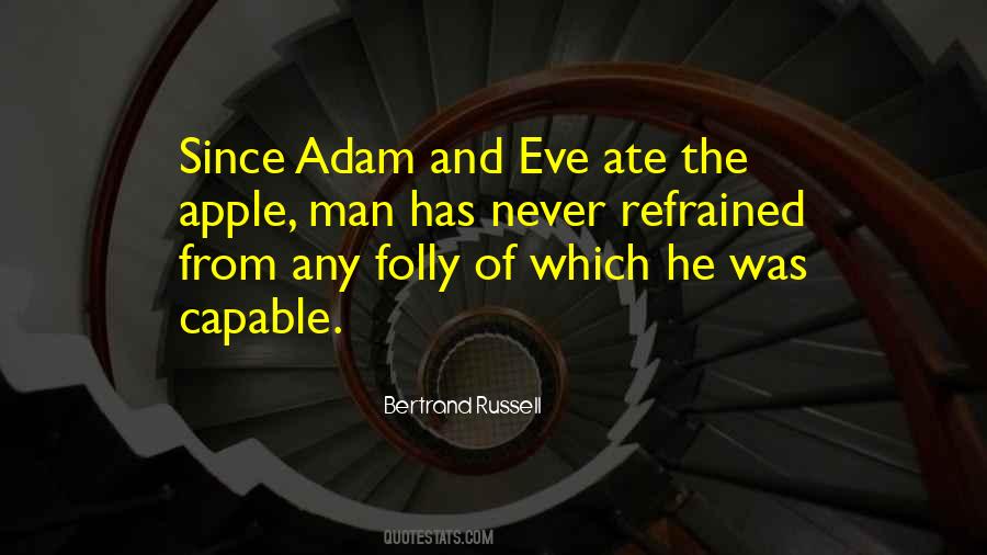 Adam And Eve Apple Quotes #1663311