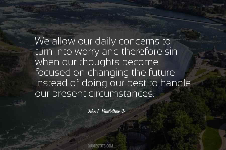Worry Is A Sin Quotes #75514