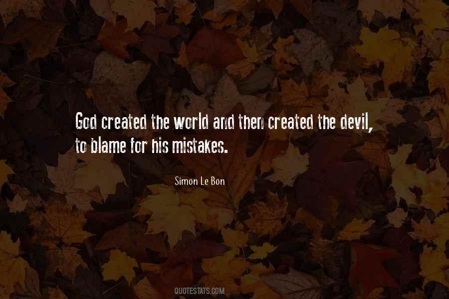 God Created The World Quotes #1339427