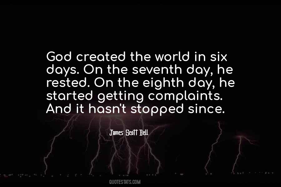 God Created The World Quotes #446687