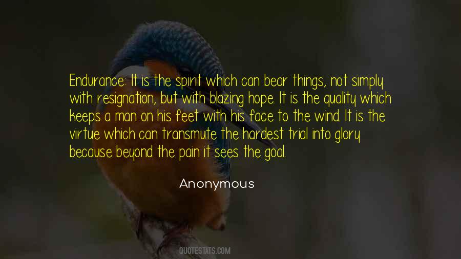 Pain Endurance Quotes #1568295